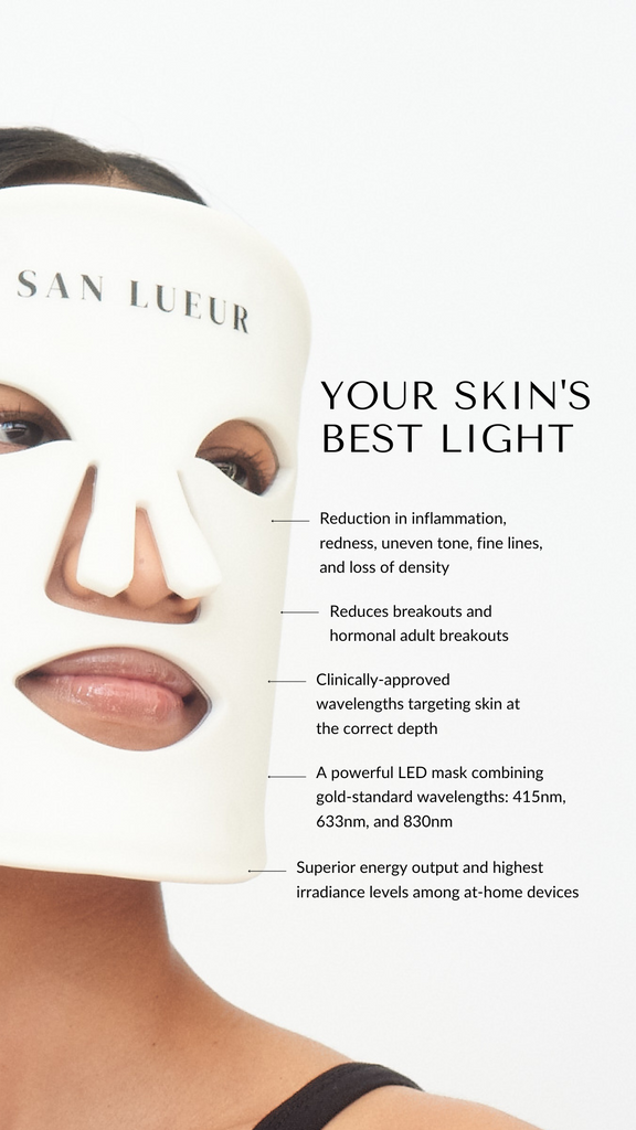 Let’s talk LED and  ( get 10% off) my new favourite at home Led Mask from SAN LUEUR